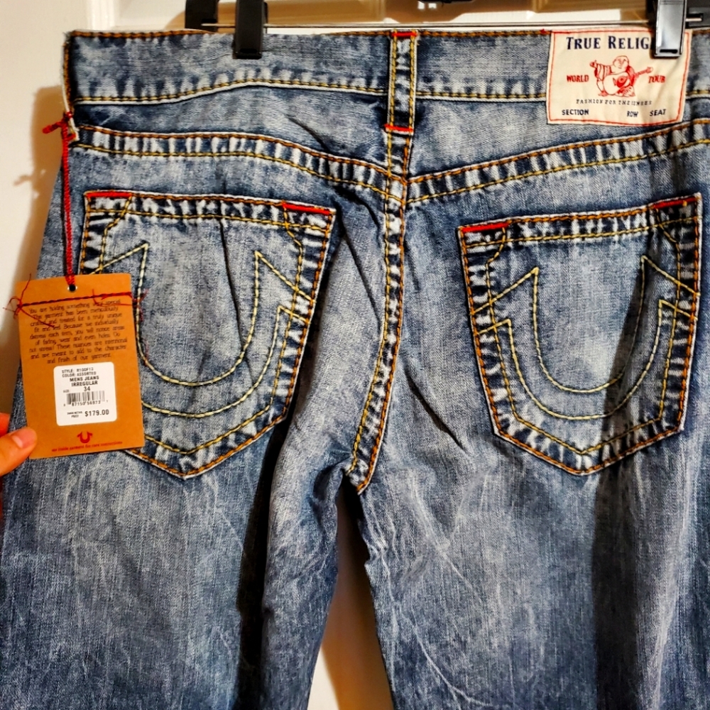 True religion 34 mens stone wash